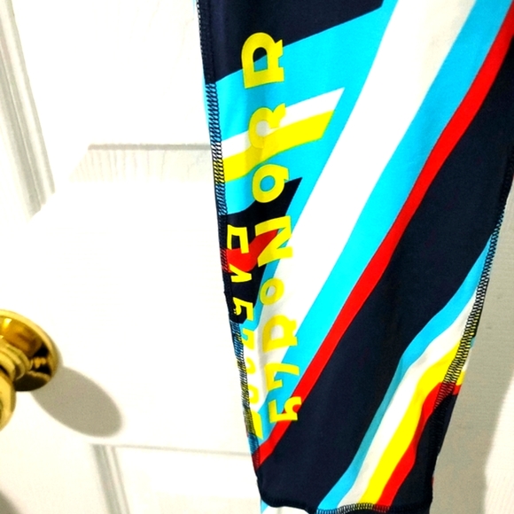 Reebok Play Dry Women's Geometric Print Leggings Size S - Picture 6 of 14